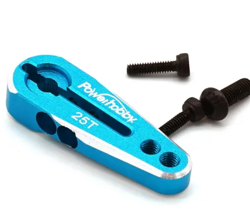 25T Aluminum Clamping Servo Horn Blue Part# PHS1429BLUE