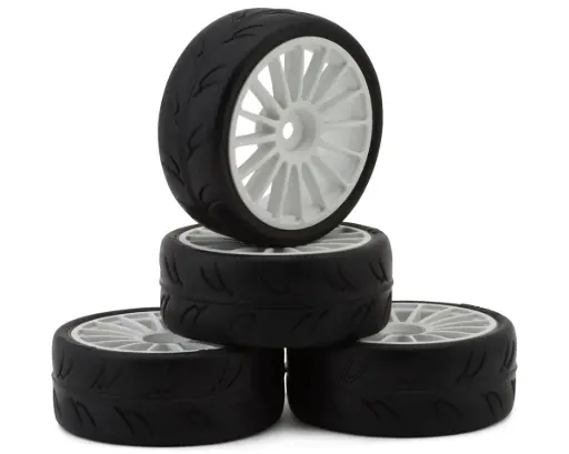 Yeah Racing Zero-Max S01 1/10 Touring Car Pre-Mount w/12mm Hex (4) (Street Compound)