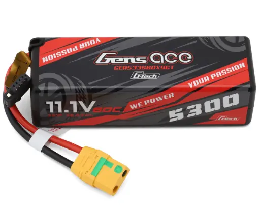 5300mAh 3S 60C 11.1V HardCase G-Tech Lipo Battery 15# with XT90-S(anti-spark) Plug
