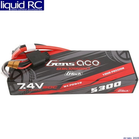 Gens Ace G-tech 5300mAh 7.4V 60C 2S1P HardCase Lipo Deans GEA532S60DGT